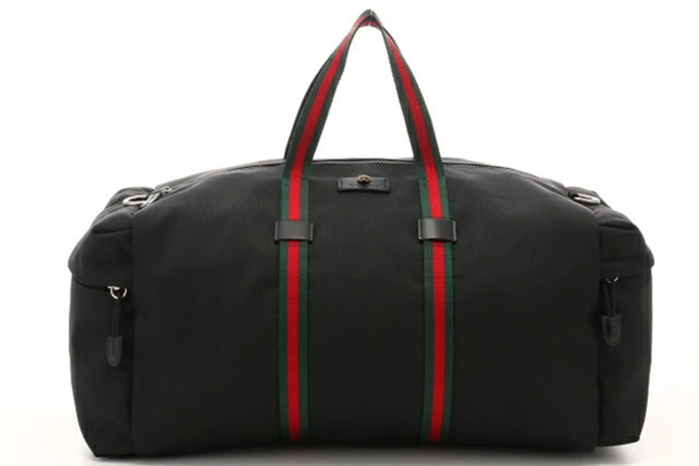 Gucci Cat Boston Bag Black Techno Canvas